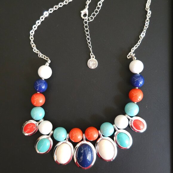 Liz Claiborne Colorful Bib Necklace - Picture 4 of 6